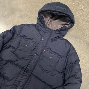 Levi Strauss Navy Blue Puffer Jacket size Large